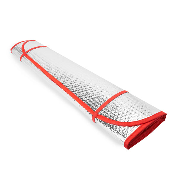 Kini - Parasol para coche con burbujas a doble cara en aluminio - Rojo