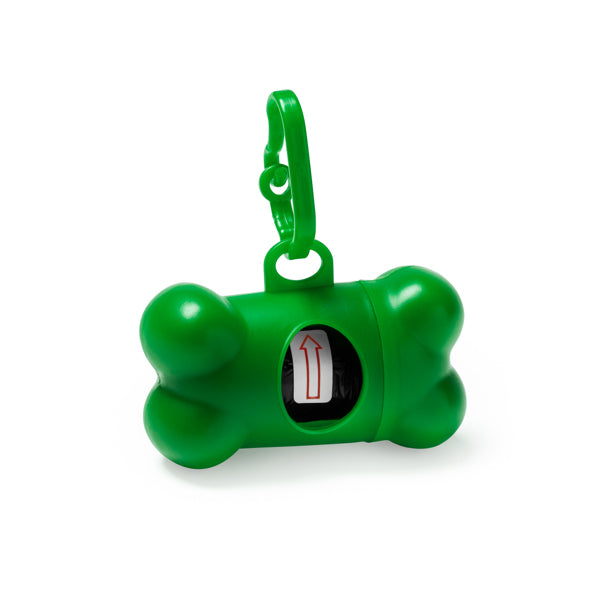Simba - Dispensador de bolsas para mascotas con mosquetón de transporte a juego - Verde Helecho