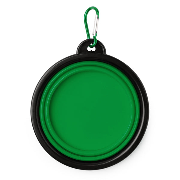 Shira - Cómodo y resistente bowl plegable para mascotas - Verde Helecho