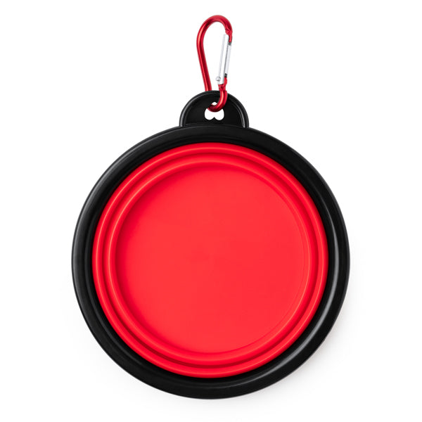 Shira - Cómodo y resistente bowl plegable para mascotas - Rojo
