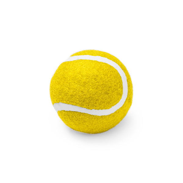 Lanza - Pelota para mascotas en resistente goma y tejido reforzado - Amarillo