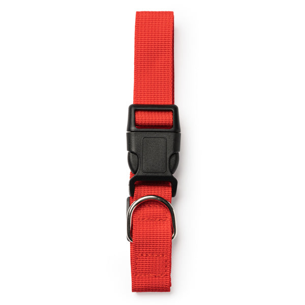 Korat - Collar para mascotas en resistente y suave poliéster - Rojo