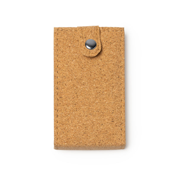 Podox - Set de manicura con funda de corcho y cierre de corchete - Crudo