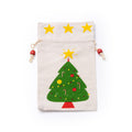 Arsuk - Bolsa para regalo 100% de algodón con diseños navideños - Arbol