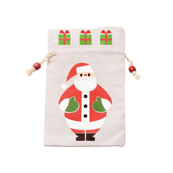 Arsuk - Bolsa para regalo 100% de algodón con diseños navideños - Noel