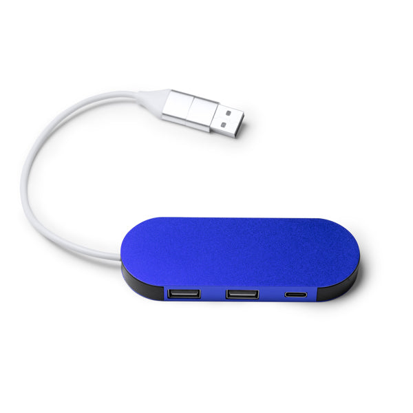Dorian - Puerto USB realizado en aluminio reciclado - Royal