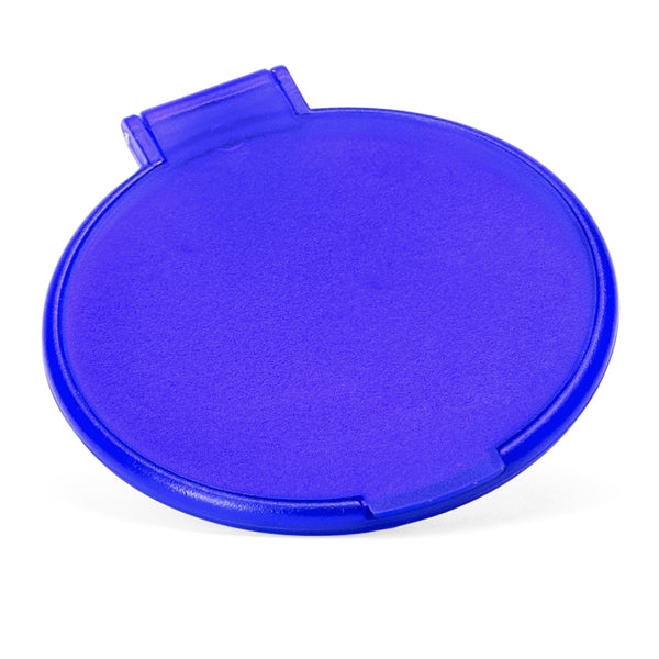 Glaze - Práctico espejo plegable de bolsillo en color liso traslúcido - Royal