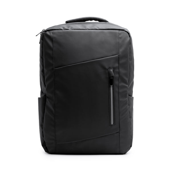 Dixon - Mochila ejecutiva de PU Leather con cuerpo y asas acolchadas - Negro
