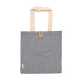 Barmer - Bolsa de algodón reciclado 300g/m² con acabado jaspeado - Negro