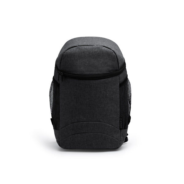 Ruper - Nevera mochila de poliester reciclado RPET con diseño vigoré - Negro