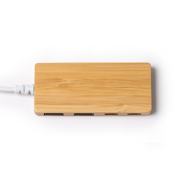 Pablek - Puerto USB realizado en bambú - Crudo