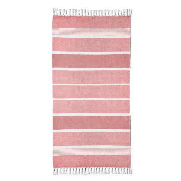 Warton - Pareo con toalla rizo 100% algodón de 340 g/m² - Rojo