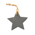 Rudolf - Adorno navideño de pizarra disponible en dos diseños: árbol y estrella - Estrella