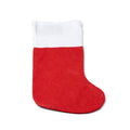 Noel - Calcetín navideño con tira en color rojo para colgar - Rojo