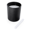 King - Vela aromática con olor a vainilla en recipiente cerámico negro redondo - Negro