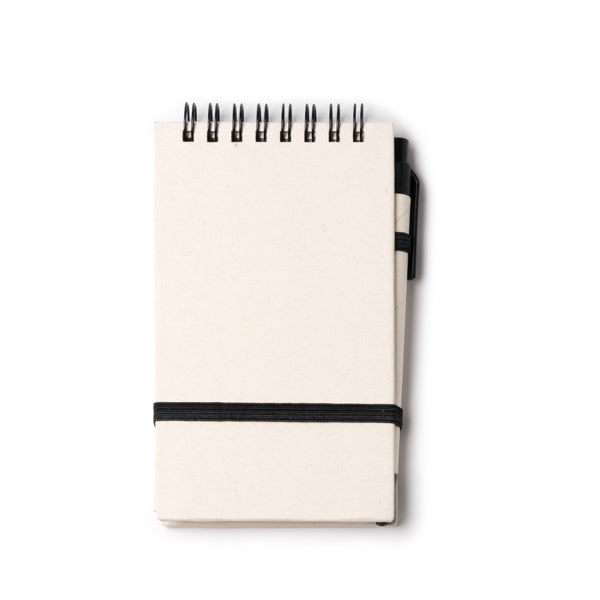 Rune - Libreta A6 realizada en cartón reciclado de briks de leche - Blanco