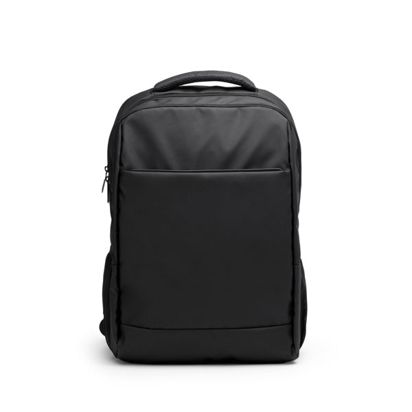 Brunen - Mochila elaborada en PU Leather con espalda y asas de hombro acolchadas - Negro