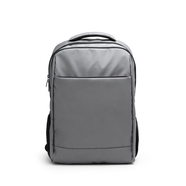 Brunen - Mochila elaborada en PU Leather con espalda y asas de hombro acolchadas - Gris
