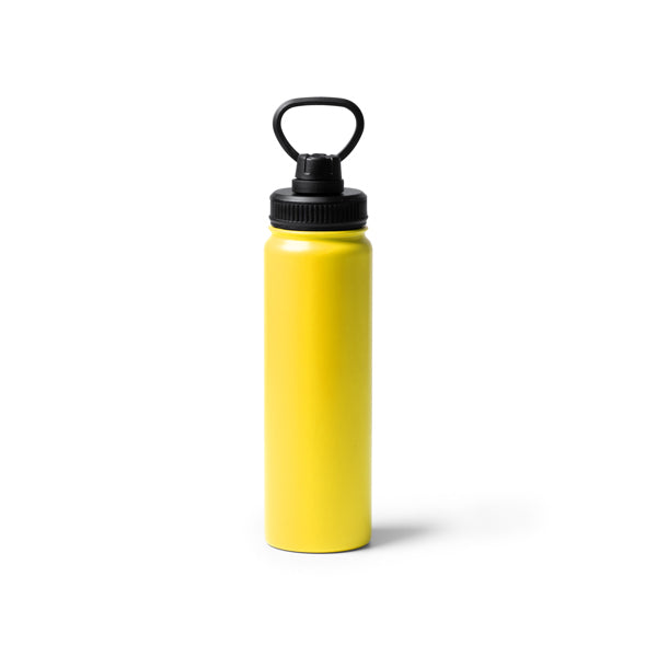 Polit - Bidón deportivo de acero inoxidable 304 de doble pared - Amarillo