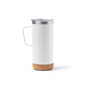 Beyron - Taza de acero inoxidable reciclado de doble pared - Blanco