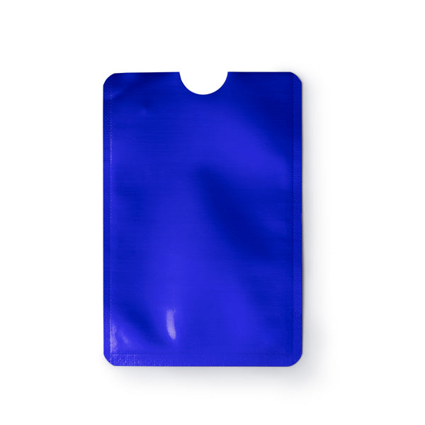 Travis - Tarjetero con sistema de seguridad RFID con acabado en aluminio - Royal