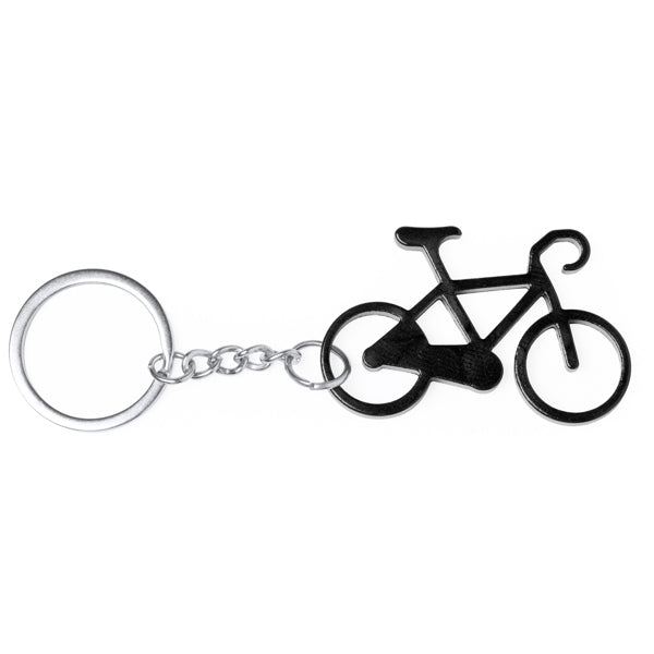 Giro - Llavero en forma de bicicleta realizado en aluminio - Negro