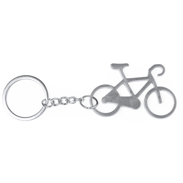Giro - Llavero en forma de bicicleta realizado en aluminio - Plata