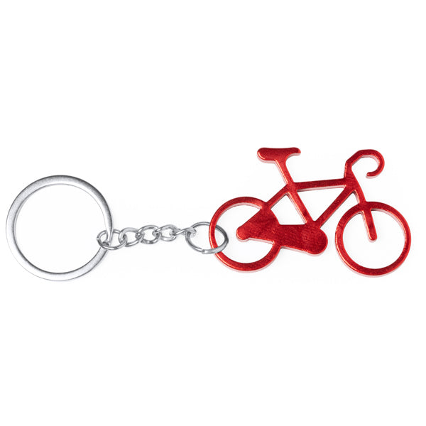 Giro - Llavero en forma de bicicleta realizado en aluminio - Rojo