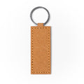Luxor - Llavero de piel reciclada en dos formatos con anilla metálica - Rectangular