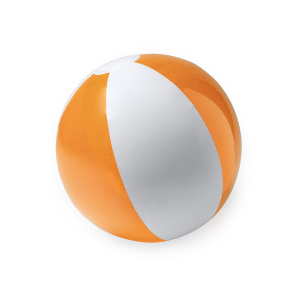 Yazos - Balón inflable de PVC combinado translúcido y sólido - Naranja