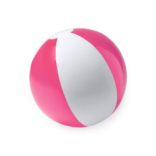 Yazos - Balón inflable de PVC combinado translúcido y sólido - Fucsia