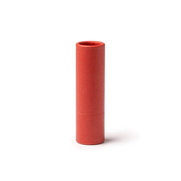 Riba - Bálsamo labial en estuche con forma de barra realizado de cartón reciclado - Rojo