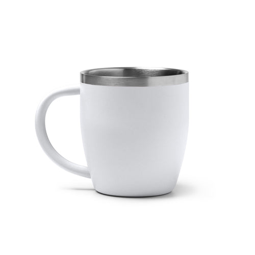 Bany - Taza térmica de acero inoxidable 304 de doble pared y capacidad de 300 ml - Blanco