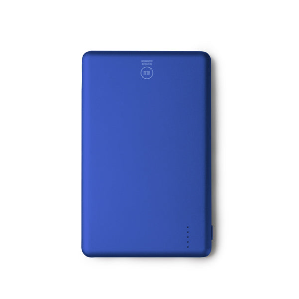 Terium - Batería externa magnética de 5000 mAh, elaborada en de aluminio reciclado - Royal