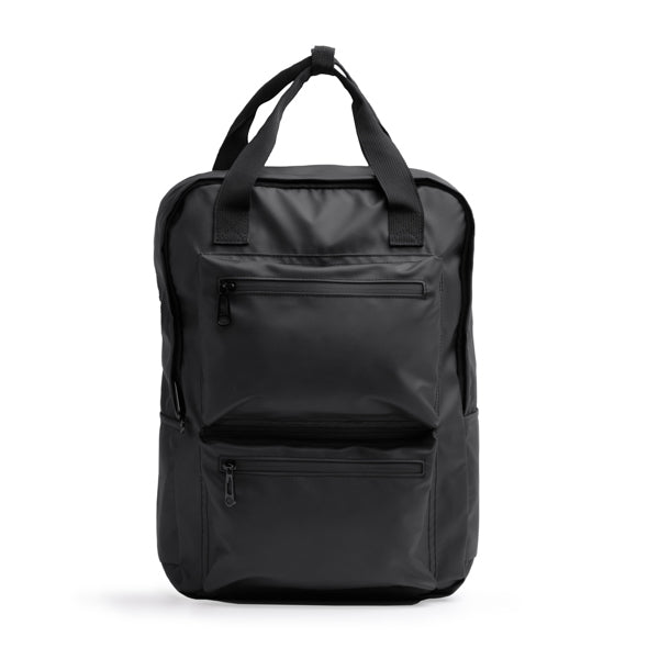 Rusel - Mochila realizada en PU Leather, con asas acolchadas para mayor confort - Negro