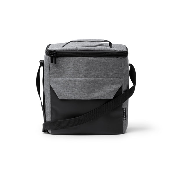 Taison - Nevera realizada en PU Leather y 300D RPET con interior isotérmico - Gris Vigore
