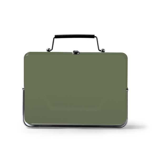 Rulot - Barbacoa portátil para carbón realizada en acero inoxidable - Verde Militar