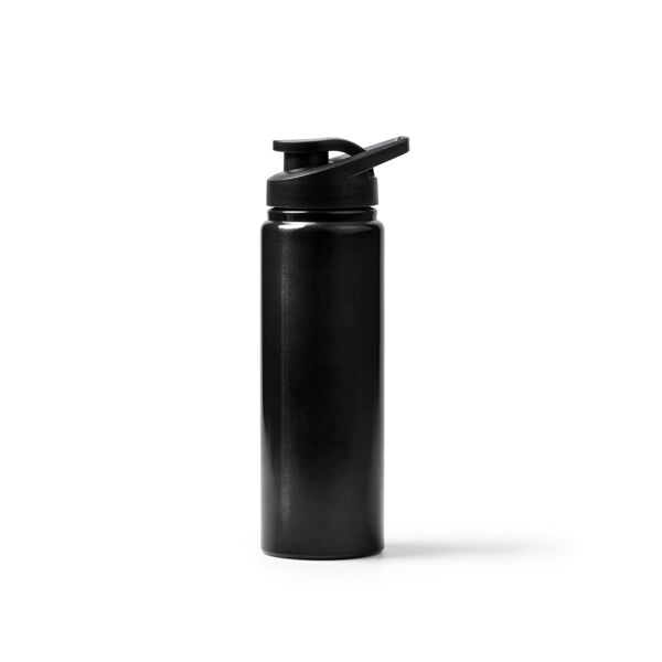 Raiden - Bidón de aluminio reciclado con acabado metalizado - Negro