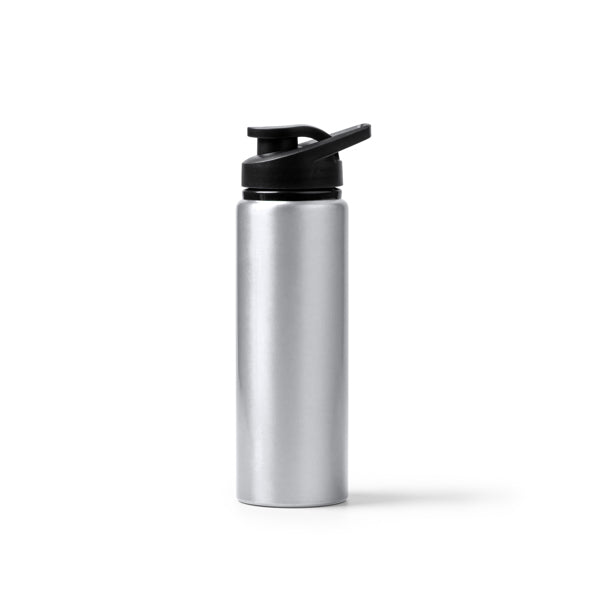 Raiden - Bidón de aluminio reciclado con acabado metalizado - Plata