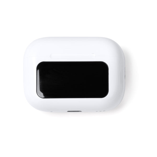 Marcus - Auriculares inalámbricos con estuche equipado con pantalla táctil - Blanco