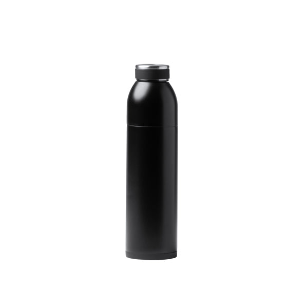 Bolt - Bidón 2 en 1 de acero inoxidable 304 con vaso térmico de doble pared - Negro