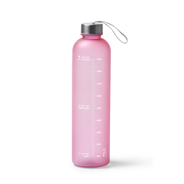 Yoger - Bidón de PCTG con cuerpo translúcido, con capacidad para 1L - Rojo