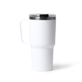 Kencher - Taza de doble capa, acero inoxidable 304 y PP - Blanco