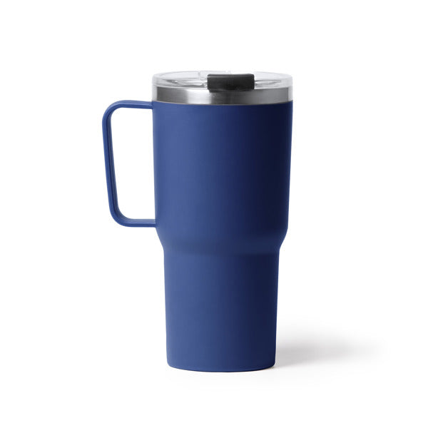 Kencher - Taza de doble capa, acero inoxidable 304 y PP - Marino
