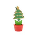 Basov - Soporte de diseño navideño con clip portanotas, realizado en madera - Arbol