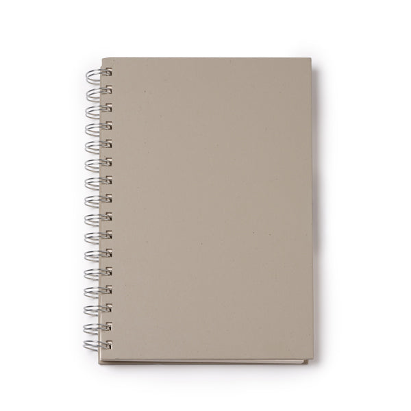 Ranic - Libreta A5 realizada en cartón reciclado de briks de leche - Gris