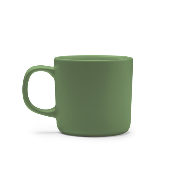 Molis - Taza compacta de cerámica con acabado mate - Verde Helecho