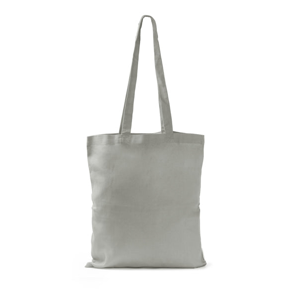 Dorsi - Bolsa 100% algodón orgánico 220 g/m² a color con asas de 70 cm a juego - Gris Claro