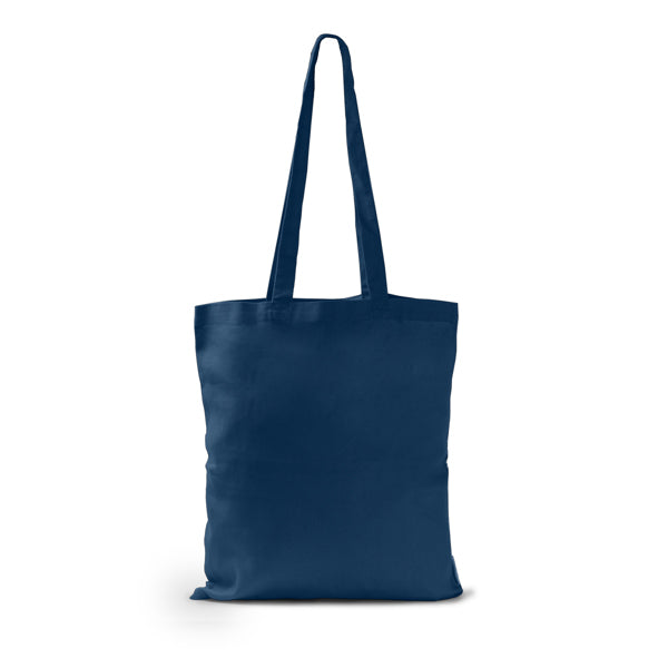 Dorsi - Bolsa 100% algodón orgánico 220 g/m² a color con asas de 70 cm a juego - Marino