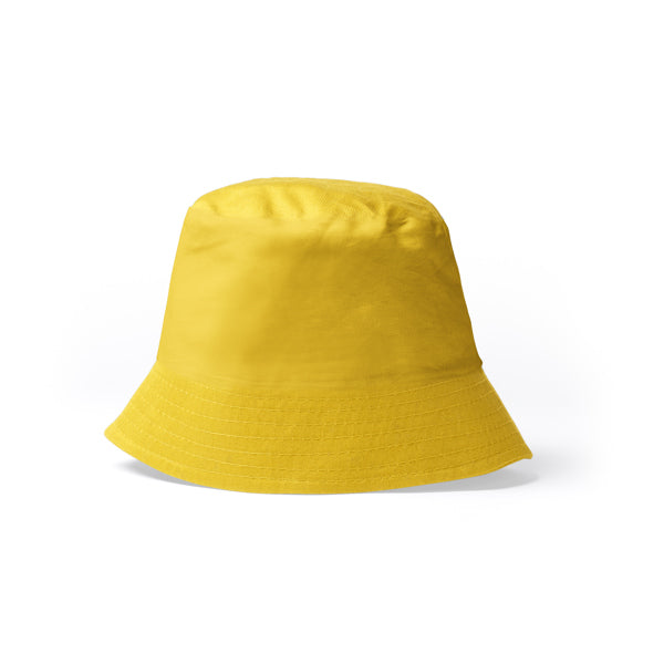 Zuma - Gorro100% algodón, en estilo bob para niños con diseño en colores vivos - Amarillo Golden